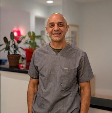 Dr. Rostamian volunteering at the Mobile Children’s Clinic
